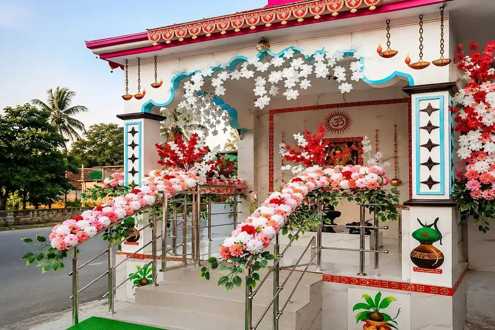 भोलेनाथ धाम मंदिर का दृश्य