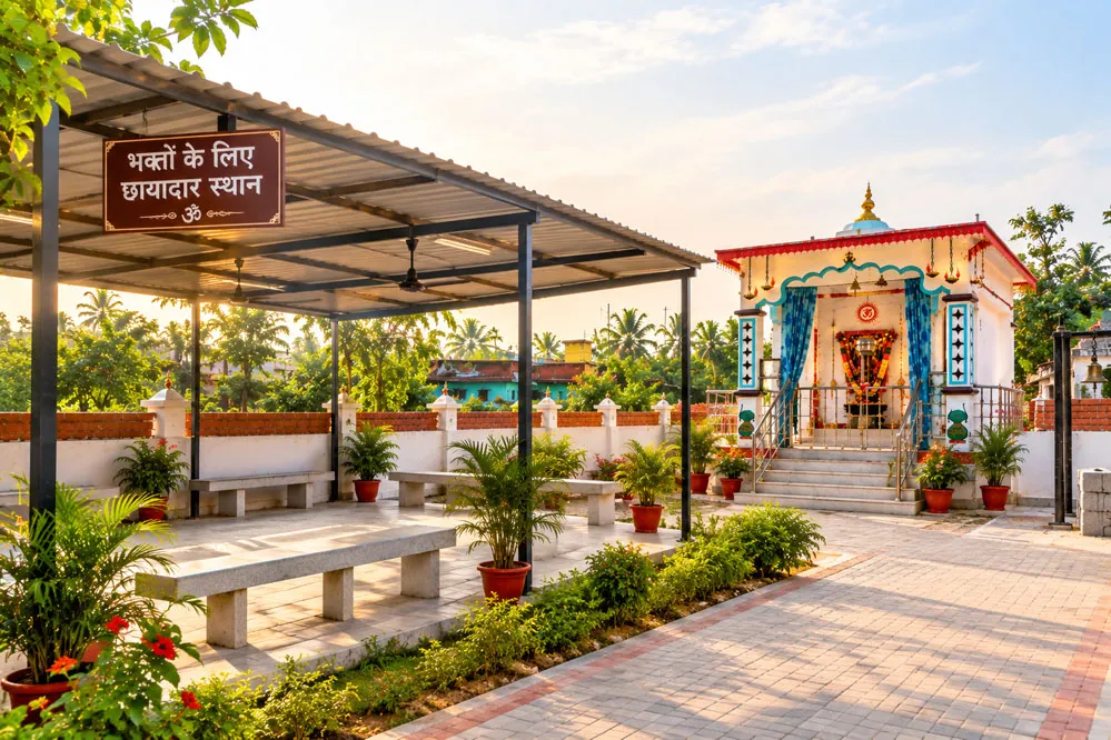भक्तों के लिए सुरक्षित आश्रय की व्यवस्था