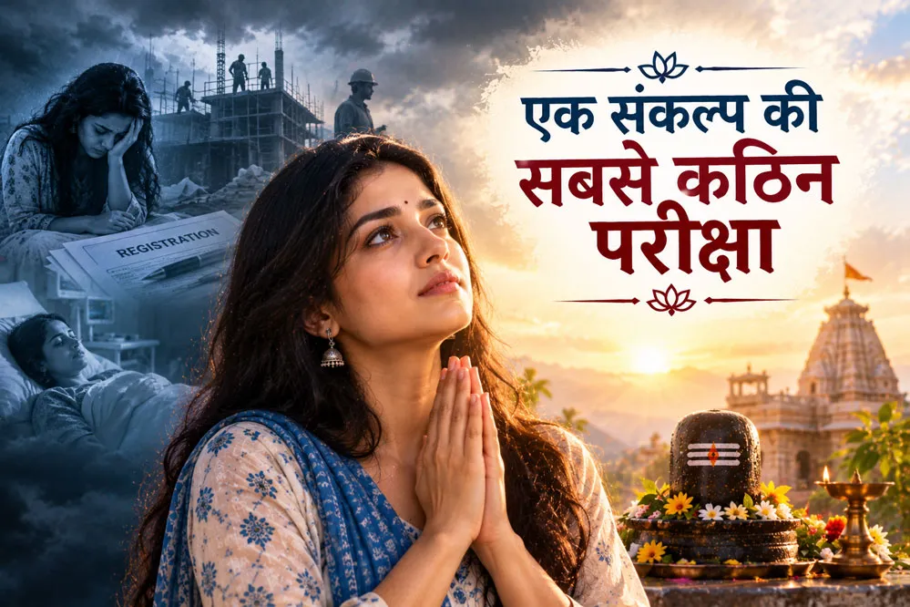 मंदिर निर्माण की कठिन यात्रा को दर्शाता दृश्य