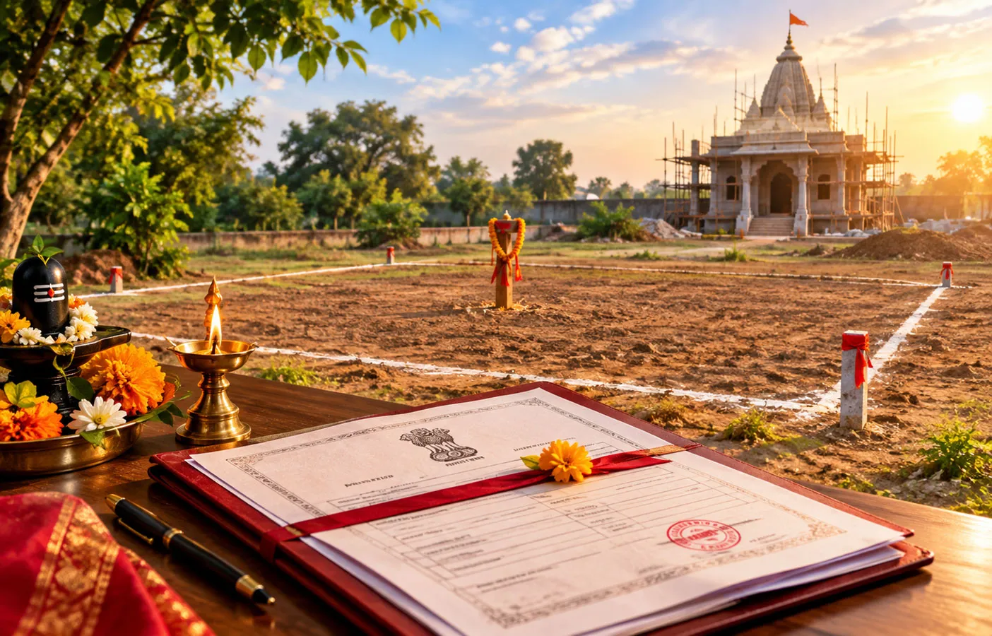 November 2025 temple land registry and beginning