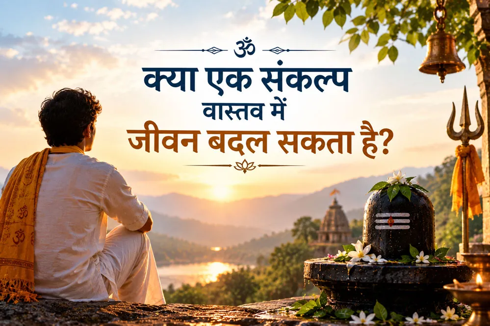 भोलेनाथ के प्रति गहरे संकल्प और आस्था को दर्शाता दृश्य